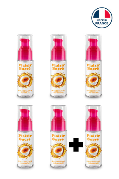 Lot de 5+1 huile de massage...