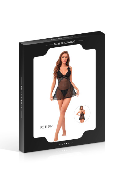 Nuisette transparente avec...