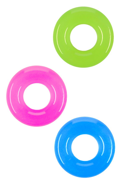 LOVE RINGS GLOW IN THE DARK X3