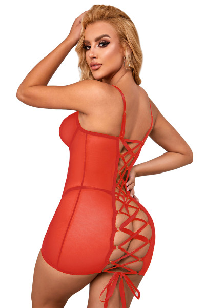 Nuisette transparente avec...