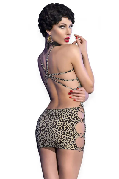 Robe léopard + string assorti