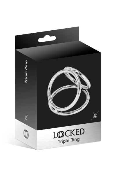 LOCKED TRIPLE RING 50/37/45 MM