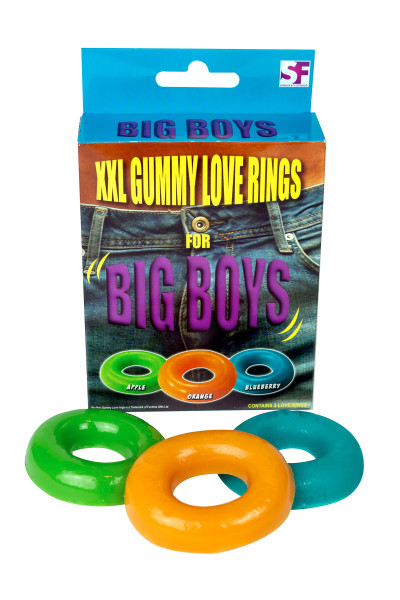 XXL GUMMY LOVE RINGS X3