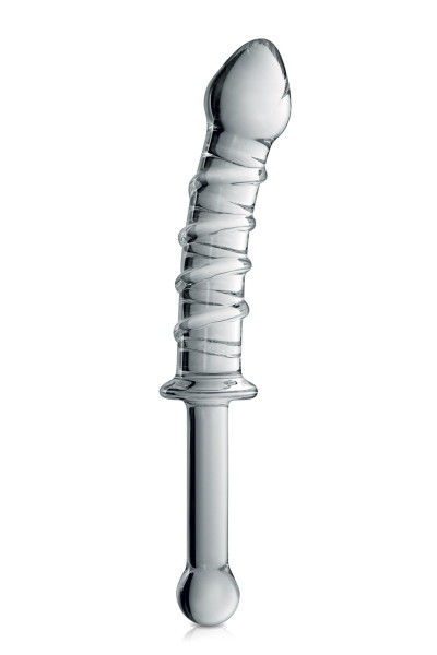 GLASS DILDO 16 CLEAR GLOSSY...