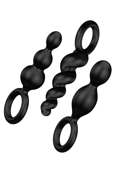 SATISFYER PLUGS BLACK  SET...