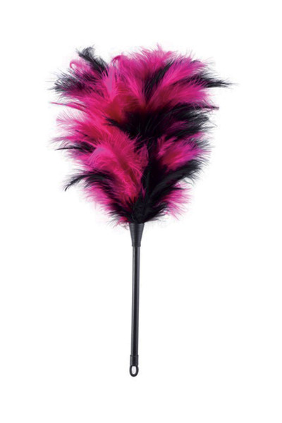FEATHER DUSTER BLACK AND PINK