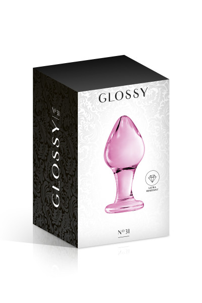 GLASS PLUG 31 PINK GLOSSY TOYS