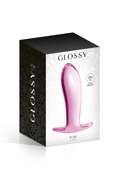 GLASS PLUG PINK 20 GLOSSY TOYS