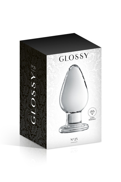 GLASS PLUG 25 CLEAR GLOSSY...