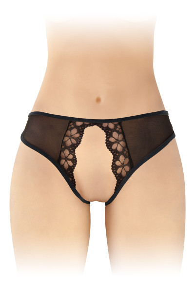 CULOTTE OUVERTE AMBRE NOIR T.U