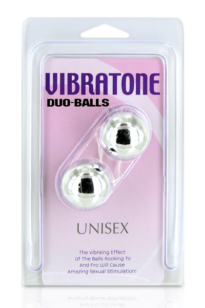 VIBRATONE DUO BALLS SILVER