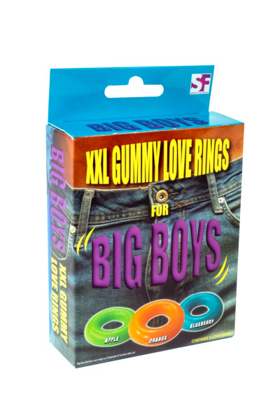 XXL GUMMY LOVE RINGS X3