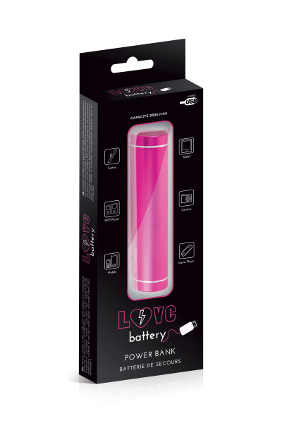 CHARGEUR LOVE BATTERY PINK