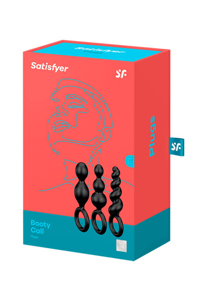 SATISFYER PLUGS BLACK  SET...