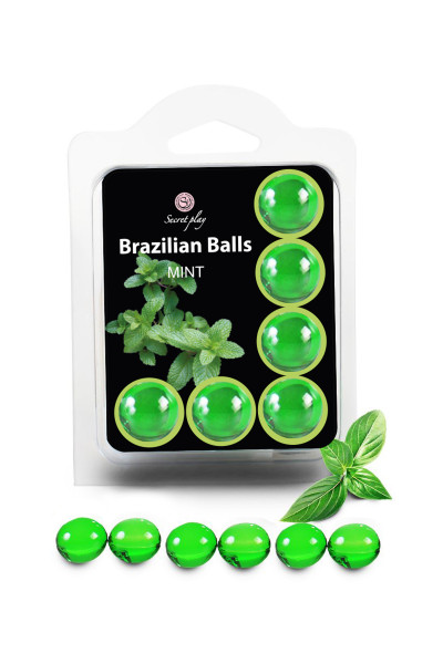 6 BRAZILIAN BALLS FLAVOR MINT