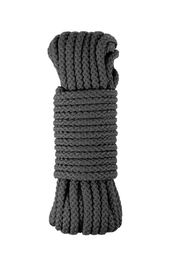 CORDE SM BONDAGE RIGIDE NOIR 10M