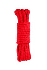 CORDE SM BONDAGE RIGIDE ROUGE 5M