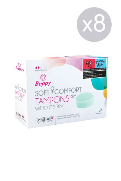 SOFT COMFORT TAMPONS DRY X8