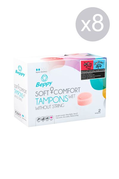 COMFORT TAMPONS WET X8