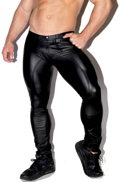 PANTALON HOMME ZIP NOIR M