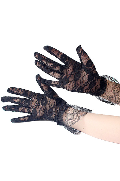 GANTS DENTELLE NOIR T.U